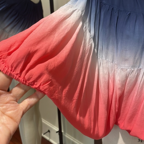 Young Fabulous & Broke Top Peasant Tie Dye Boho size small - Picture 4 of 10